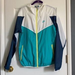 Nike Zip Up Windrunner (Blue/Teal/White)